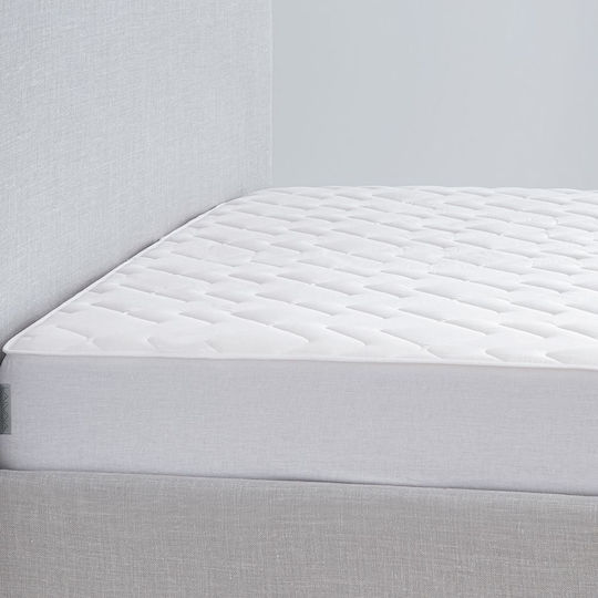 La Luna Protective Cover Single with Skirt All Cotton White 100x200+28cm