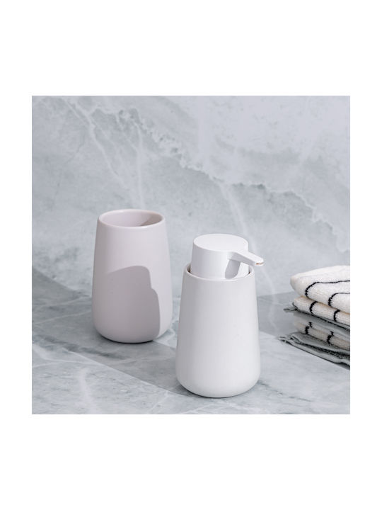 Estia Fjord Dispenser Κεραμικό Λευκό 350ml