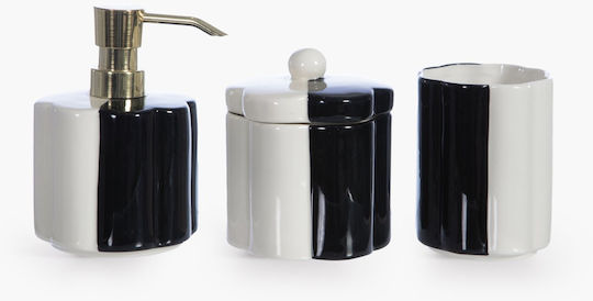 Nef-Nef Homeware Domino Dispenser Πλαστικό Μαύρο