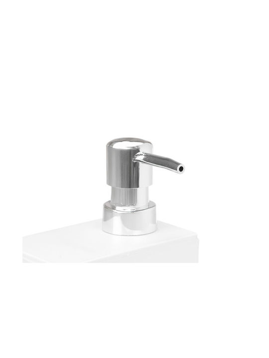 Kinvara Dispenser Kitchen Plastic with Sponge Holder White 650ml