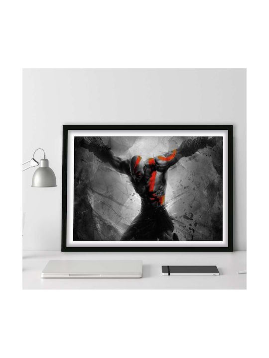 Gaming Poster God War Kratos Gm029 40cm X 50cm
