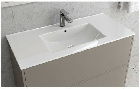 Karag LT 7506 Drop-In Porcelain Bathroom Sink 81x47x18cm White