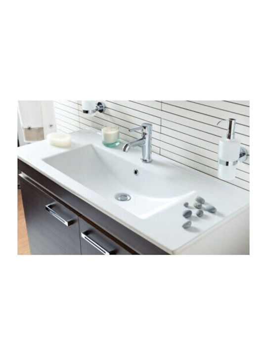Creavit Slim Eingelassenes Waschbecken Porzellan 65x45x17.5cm Weiß
