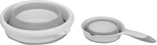 Bebe Stars Folding Baby Bath with Thermometer Grey