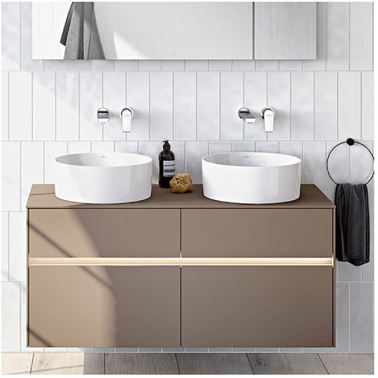 Villeroy & Boch Collaro Επικαθήμενος Νιπτήρας Κεραμικός 40x40x14.5cm White Alpin