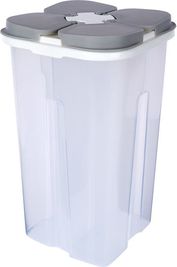 Excellent Houseware Βάζο Ζυμαρικών με Καπάκι Γυάλινο Διάφανο 2450ml