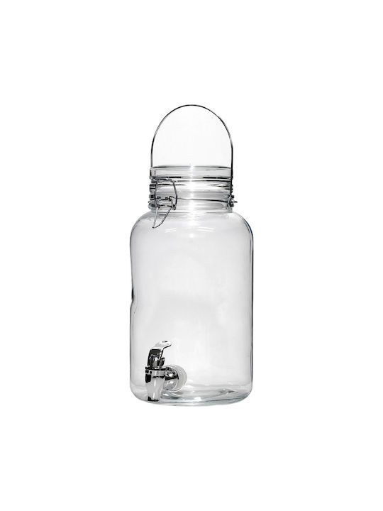 General Trade Allgemeine Verwendung Glasvase mit luftdichtem Deckel Transparent 4000ml 1Stück