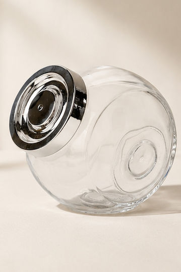 General Trade Vază Utilizare Generală Cu Capac Sticlă Transparentă 1600ml