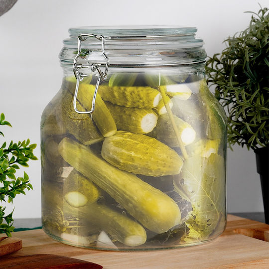 Orion General Use Glass Jar with Lid Transparent 2400ml