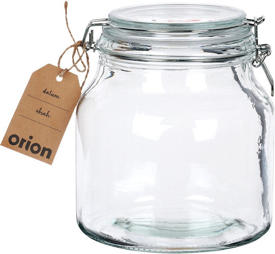 Orion General Use Glass Jar with Lid Transparent 2400ml