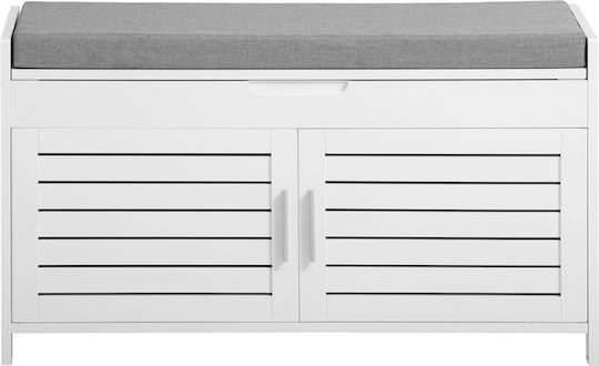 Eingangsmöbel mit Bank White 90x50x32.5cm
