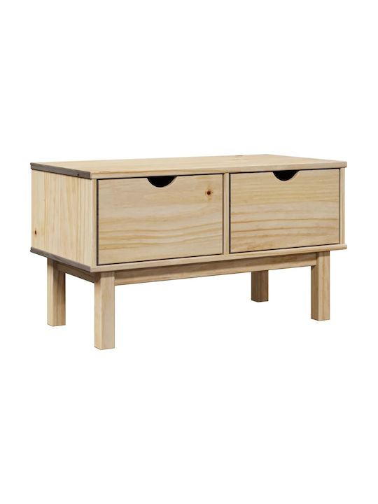 Entry Furniture with Shoe Rack & Bench Coffee 80x40x45cm