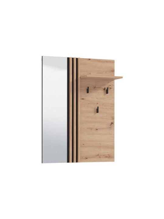 Furnier Eingangsflur Wandmontage Laval Og Civ Artisan Eiche Schwarz Farbe 76x21x102cm