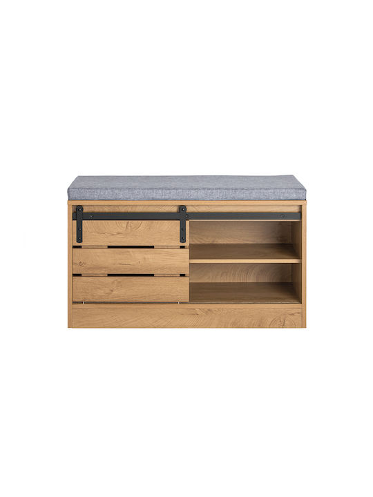 Eingangsmöbel mit Bank Brown 80x48x35cm
