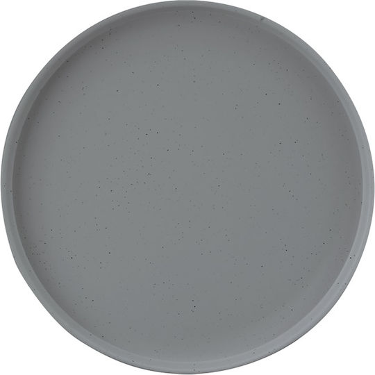Servewell Teller Untiefe aus Melamin Gray mit Durchmesser 28cm 6Stück