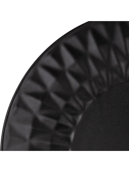 Nava Soho Classic Farfurie Deșert Ceramică Negru cu Diametru 20cm