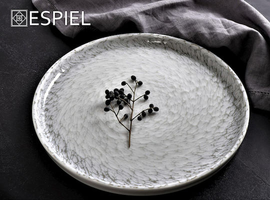 Espiel Canvas Πιάτο Βαθύ από Πορσελάνη Γκρι με Διάμετρο 20cm 6τμχ