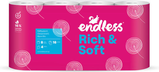 Endless Rich & Soft Toilet Paper 8 Rolls 4 Ply (105gr/Roll)