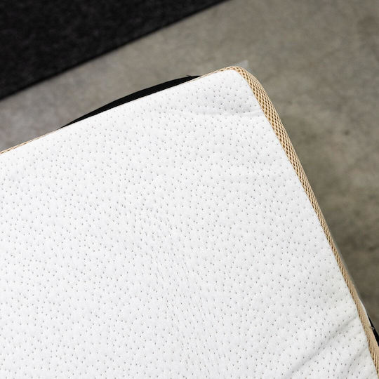 Como felt & wadding producers Mattress Topper Double Memory Foam with Bamboo Fibers Removable Cover & Straps 150x200x4cm