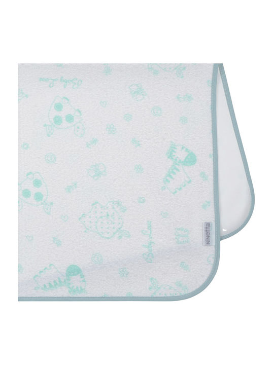 Ninetta Bebe Waterproof Changing Pad Mint Green Turquoise 35x56cm.