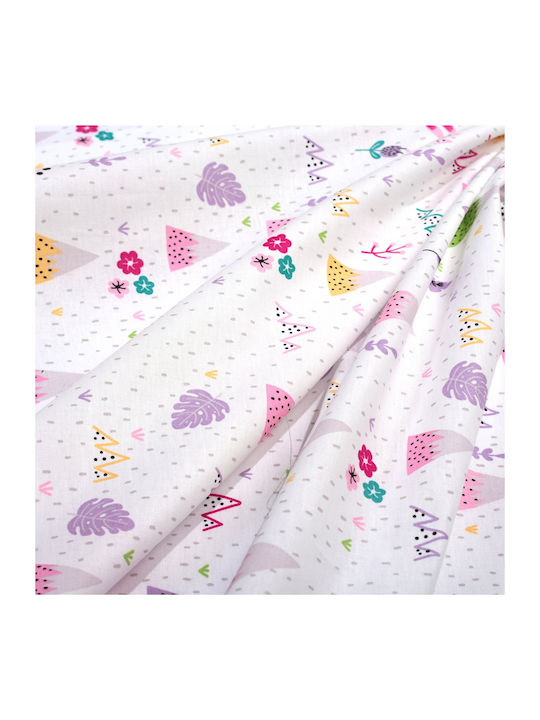 Dimcol Whimsical Mountainside 587 Baby Burp Cloth Cotton White 80x80cm