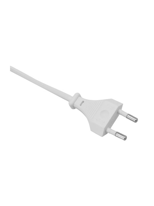 Bruno Oglindă Rotundă de Baie cu Lumini LED și Atingere din Metal 50x50cm Albă
