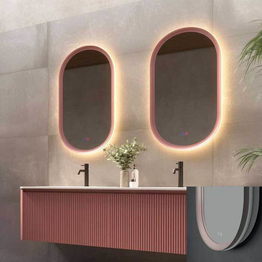 Imex MILA036/90MK Καθρέπτης Led από Μέταλλο 50x90cm Καφέ Imex MILA036/90MK Καθρέπτης Led από Μέταλλο 50x90cm Καφέ