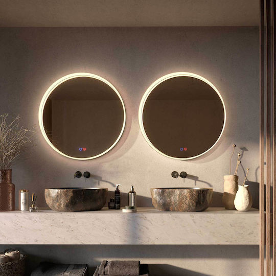 Imex BOLO039/60NG Στρογγυλός Led από Πλαστικό 60x60cm Μαύρος Imex BOLO039/60NG Στρογγυλός Led από Πλαστικό 60x60cm Μαύρος