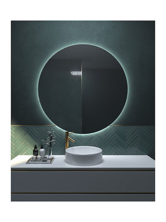 Circle Project Στρογγυλός Καθρέπτης Μπάνιου Led Αφής 42x42cm