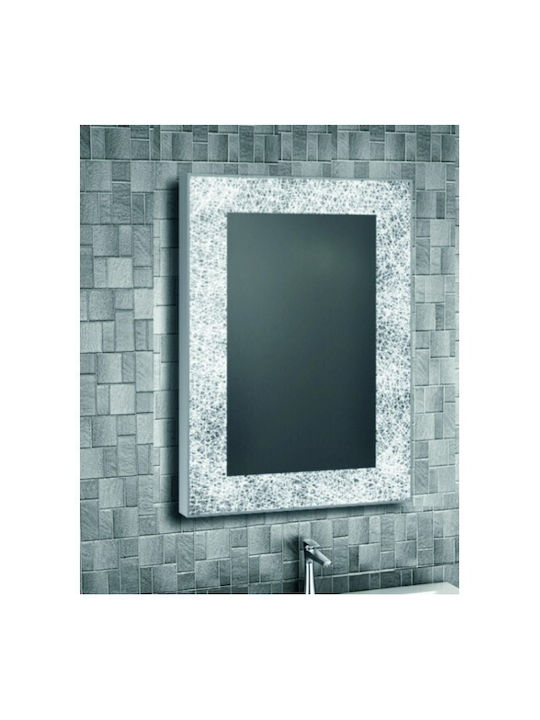 Inter Ceramic Icl 1792 Mirror Bathroom Led Lighting Touch Screen Clock Temperature Indicator Anti-fog System