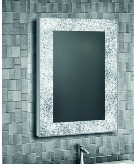 Inter Ceramic Icl 1792 Bathroom Mirror Led Lighting Touch Screen Clock Temperature Indicator Anti-fog System