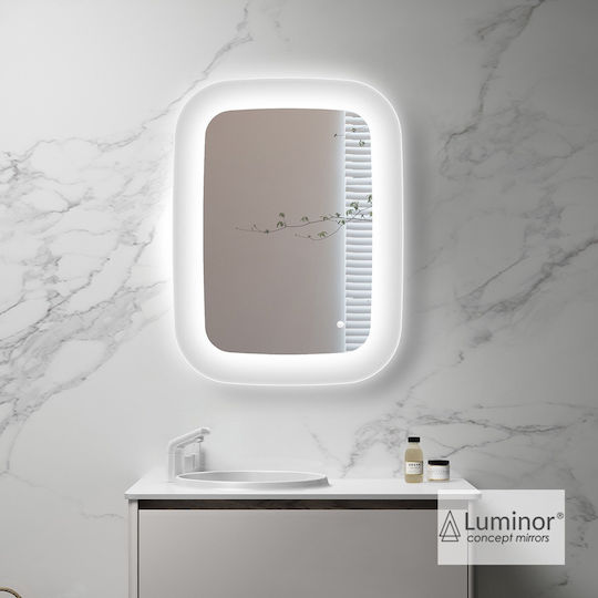 Luminor KEE6080 Καθρέπτης Led από Πλαστικό 60x80cm Luminor KEE6080 Καθρέπτης Led από Πλαστικό 60x80cm