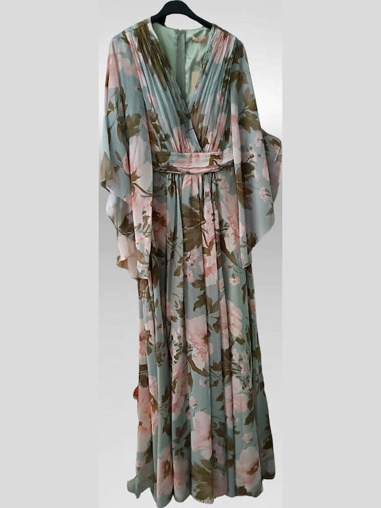 Summer Maxi Dress for Wedding / Christening Light Green