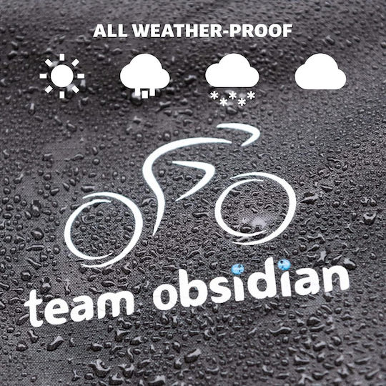 Husă Impermeabilă Pentru Bicicletă TeamObsidian 3 Biciclete XXL Material Oxford 600D Durabil Protecție UV Neagră