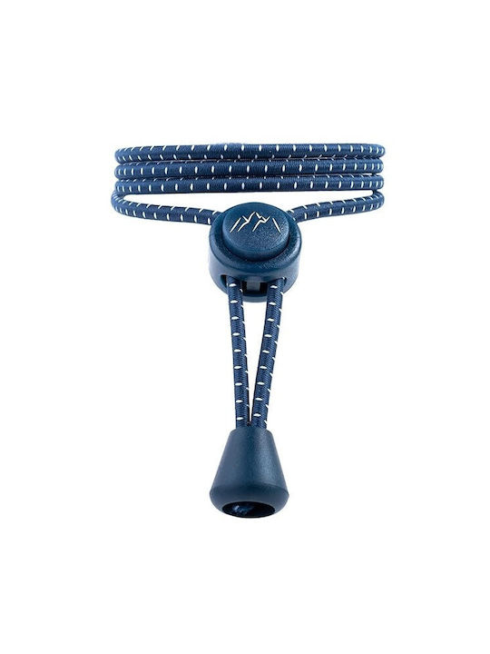 Set 5 Şireturi Elastice Sportive Everest Fitness Reglabile Universale Fără Nod 118 Cm Nailon Adulţi Copii Albastru Închis