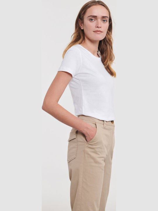 Russell Europe Pure Organic Γυναικείο Διαφημιστικό T-shirt Κοντομάνικο σε Χρώμα