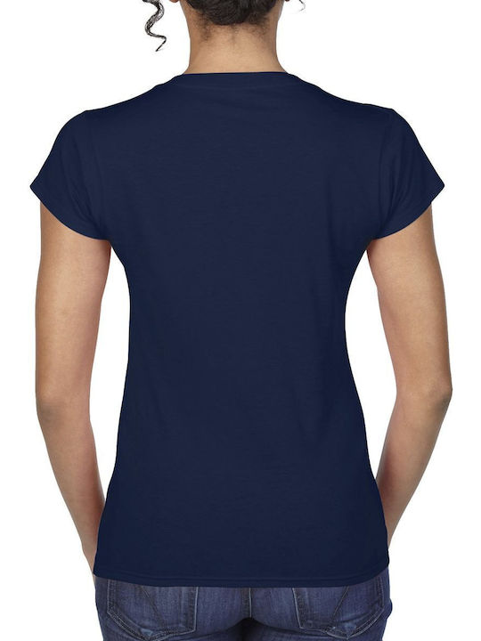 Gildan Softstyle Γυναικείο Διαφημιστικό T-shirt Κοντομάνικο σε Χρώμα
