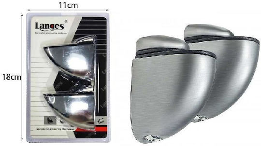 Foldable Metal Shelf Bracket in Silver Colour 02200365449