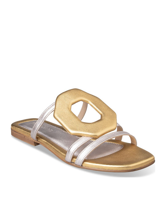 Women's Flat Sandals Gold