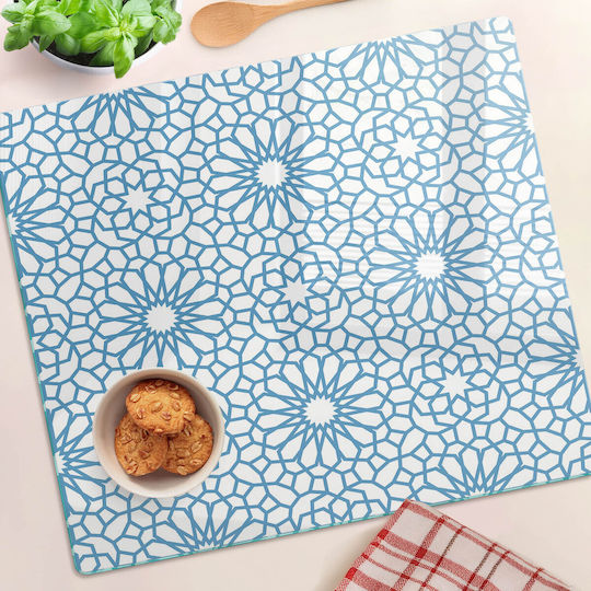 Glass Kitchen Board Printed Tempered Glass Eastern Design 60x52 Cm