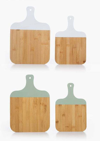 Ξυλο Κοπής Bamboo Fred 2τεμάχια Nef-nef Homeware Grün 33x23x1,5+28x18x1,5