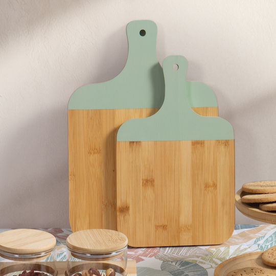 Ξυλο Κοπής Bamboo Fred 2τεμάχια Nef-nef Homeware Grün 33x23x1,5+28x18x1,5