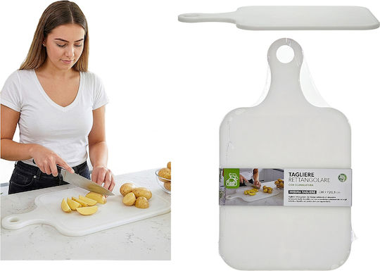 General Trade Rectangular Plastic Chopping Board White 36x20.5cm