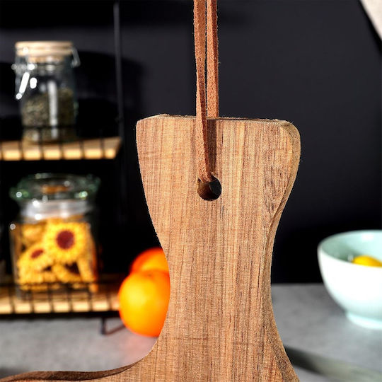 Excellent Houseware Tocătoare De Bucătărie Din Lemn Bej 34x20.5cm