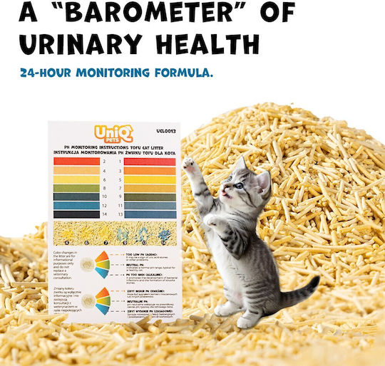 Uniq Uniq Pflanzliche Katzenstreu Tofu Unparfümiert 2,5kg / 6lt