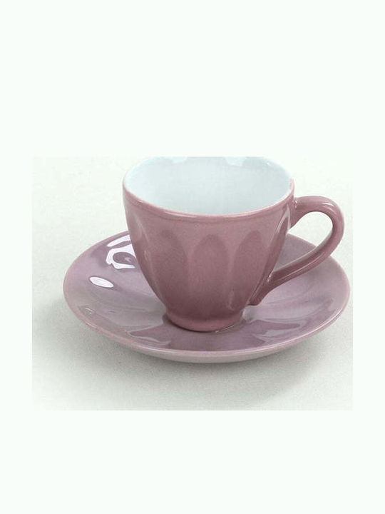 SteweHome Set Ceramic Multicolour Tea Cups 165ml 12 Pieces