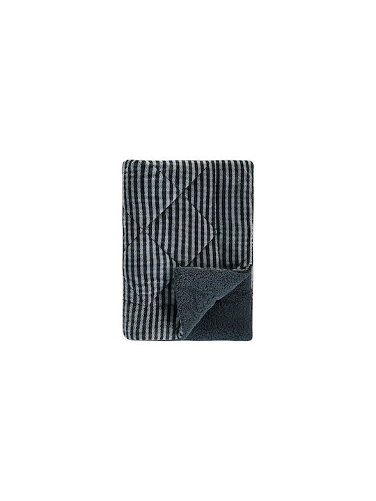 Kentia Πάπλωμα Μονό με Γέμιση Hollowfiber 160x220εκ. Lonzo 24 Μαύρο