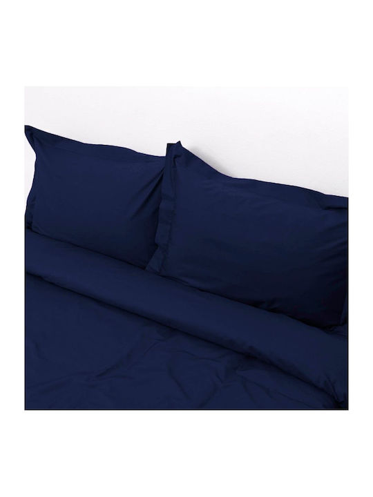 Viopros Duvet Set Queen 220x240cm Superb Dark Blue 3pcs