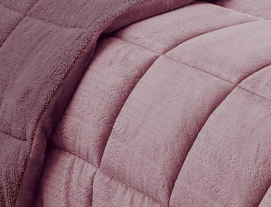 Melinen Duvet Cover Queen 220x240cm Shelby Amethyst 740 GSMGsm