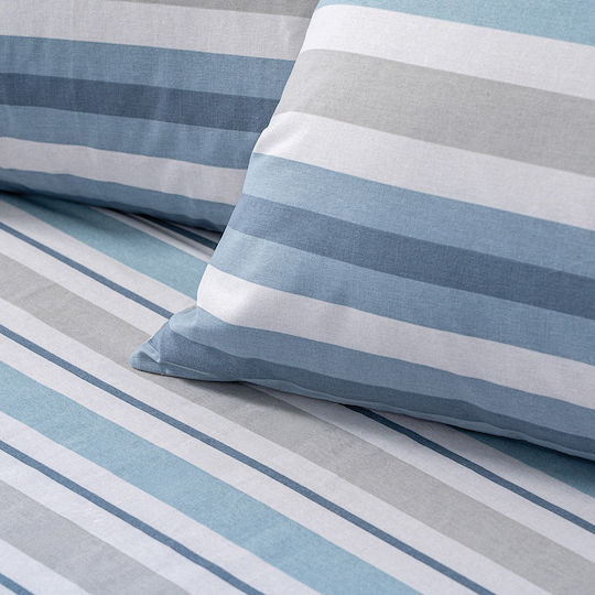 Beauty Home Set Quilt Double 220x240cm Art 12561 Sky Blue 12561PMYD 3pcs